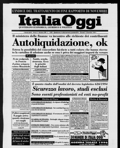 Italia oggi : quotidiano di economia finanza e politica